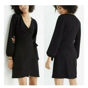 Madewel Plus Size Black Long Sleeve Faux Dress NWT